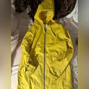 Women’s yellow raincoat